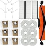 Kit d'accessoires pour Xiaomi X20+ / X20 Plus / X10+ / X10 Plus Aspirateur robot, 1 Brosse principale, 3 Filtre, 4 Brosse latérale, 6 Des tampons, 6 Sac à poussière, pièces de rechange Réparation de rechange Remplacer les pièces jointes