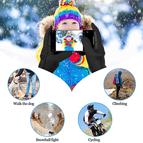 Cevapro Winter Gloves for Men Women Cycling Gloves Cold Weather Windproof Water Resistant Touch Screen Gloves Thermal Gloves for Running,Cycling,Biking,Driving, Hiking(X-Large)