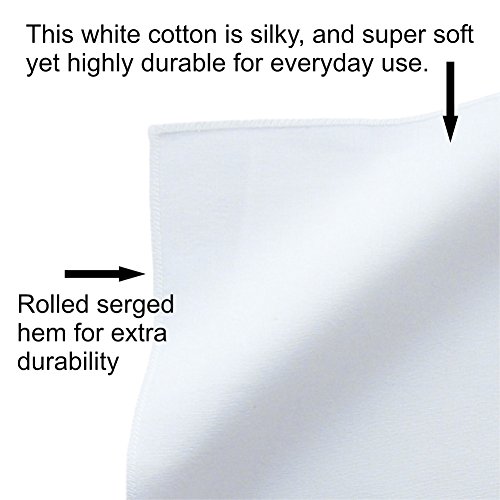 The Organic Handkerchiefs Company Set of White Organic Cotton Hankies