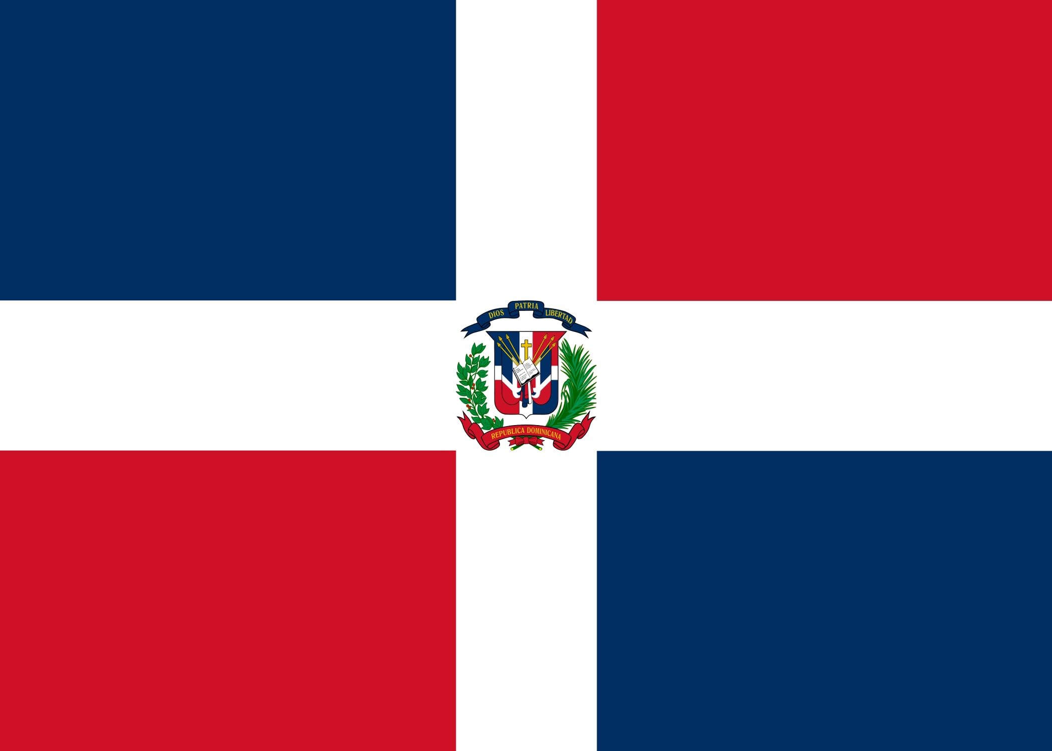 BELECO 5.2x3m Tela Bandera República Dominicana Fondo Bandera Dominicana Cartel Decoración Fiesta Decoración Pared Fotobox Estudio