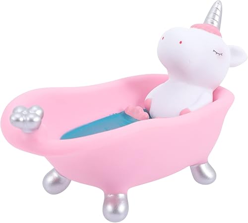 Jabonera decorativa de dibujos animados lindo soporte para caja de jabón para baño, cocina, encimera, bandeja de jabón para almacenamiento de jabón