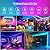 CHARKEE 130ft LED Strips Lights (65.6ft*2) Full Color Sync Music, Dimmable and Color Changing RGB LED Strip Lights, 24 Volt Bluetooth Flexible LED Lights for Bedroom,Family,DIY(Smart App+Remote)