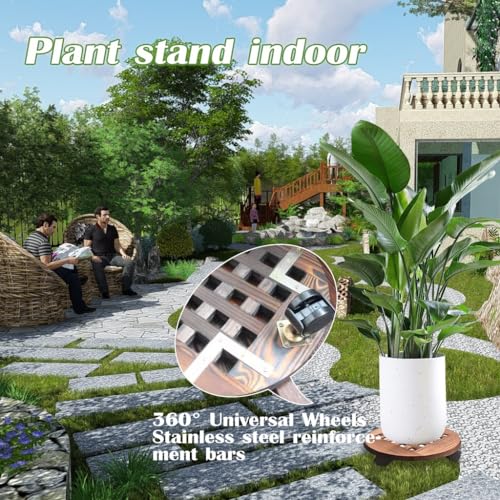 Support à roulettes pour jardinière évitant la fatigue du dos - 6