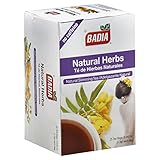 Badia Natural Herbs Tea Bags 25-Count (Pack of 6)