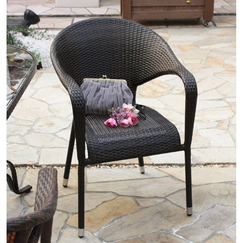 高級人工ラタン ガーデンチェア 椅子 Chair 手編み ウィッカー ガーデンファニチャー １脚 (11DN-C) [並行輸入品] 3枚目