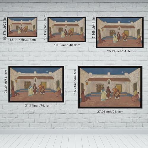 Affiche Danse créole Pedro Figari impression sur toile art mural