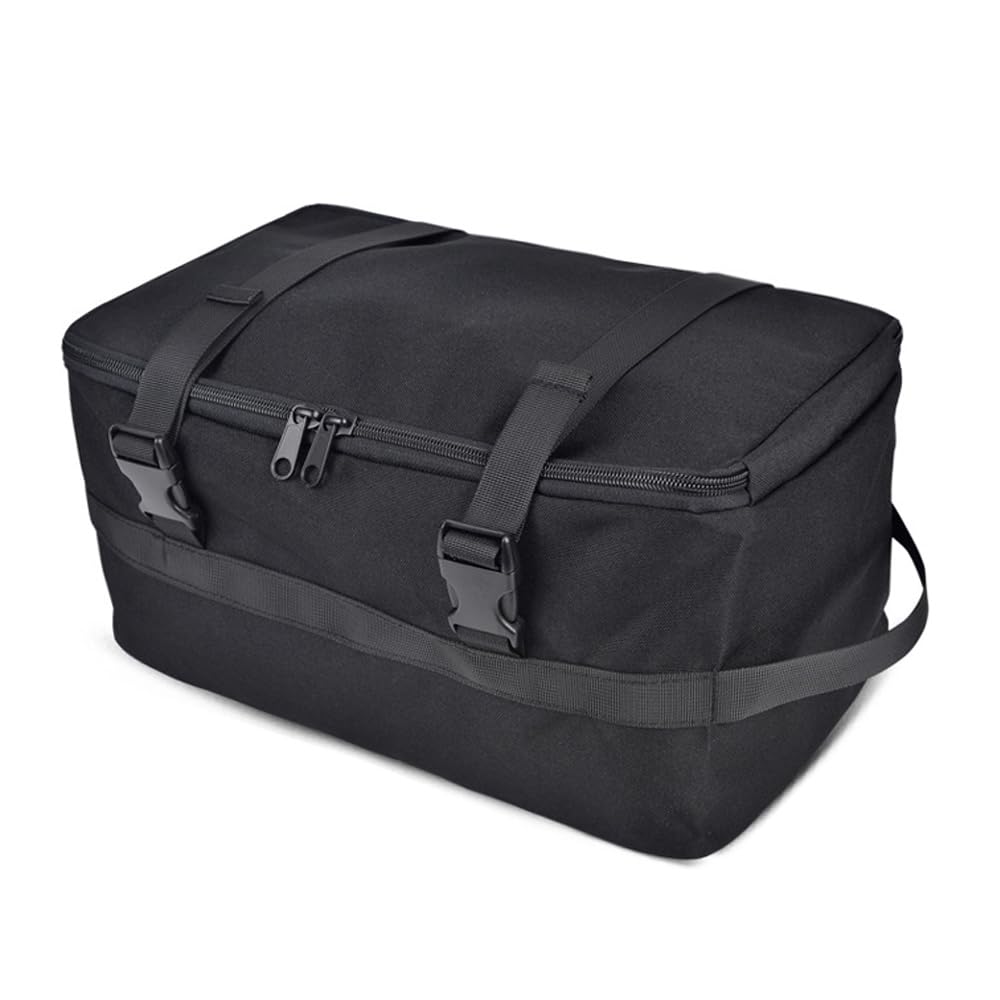 BDKMMS Camping Storage Bag, Oxford Cloth Portable Utility Pouch Black/Green/Gray/Camel for Travel, Fishing, Outdoors Sports