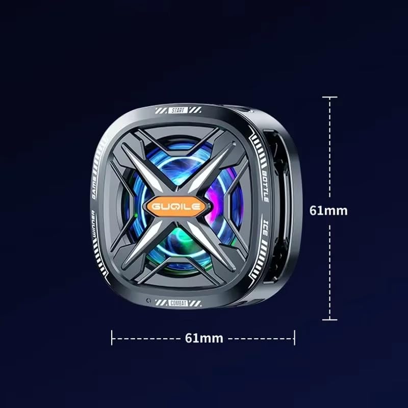Image of BKN Fast Ultra Cooling Mobile AC Fan Magnetic Radiator | Mobile Cooler USB Powered Fan Cooling Radiator Game Cooler -3 degree for Mobile Phone Gaming, Live Streaming (FS05 fan)