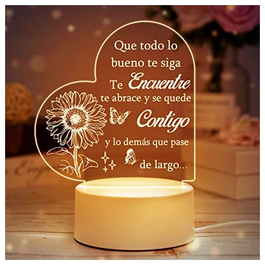 Buioata Regalos Originales para Mujer Luz, Regalos para Mujer, Regalo Navidad Mujer, Regalo Cumpleaños Mujer, Ideal Para Amiga Madre Hermana, Decoracion Navidad