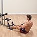 Body-Solid (GLM83) Pro LAT Machine with Low Row Bar - Multi-Position Foam Rollers, Includes 48