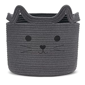 Goodheim Aufbewahrungskorb Kinder Graue Katze