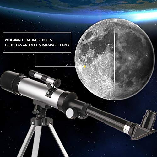 Telescopio Astronómico Refractor Portátil 50mm con Tripié Ajustable miniatura 4