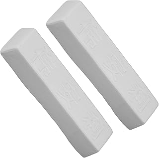 2PCS Polishing Compound kit Leather Strop Polishing White Honing Compound Buffing & Cutting Compound for Wood, Root Carving, Metal, 32.73 Oz