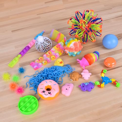 image for Sunny Days Entertainment 24 Piece Fidget Box, Sensory Toys with Storag