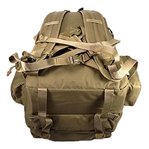 Mochila para hiking y camping 21 pulgadas 2000 cu.in TAN miniatura 5