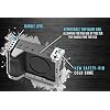 KONDOR BLUE| Cage Only for Sony FX3/FX30 Cage | Multiple Mounting Optons, NATO Rails, Safety Pin Cold Shoe, Built-in Hex Tools, Modular Design for Professional Workflows | Space Gray