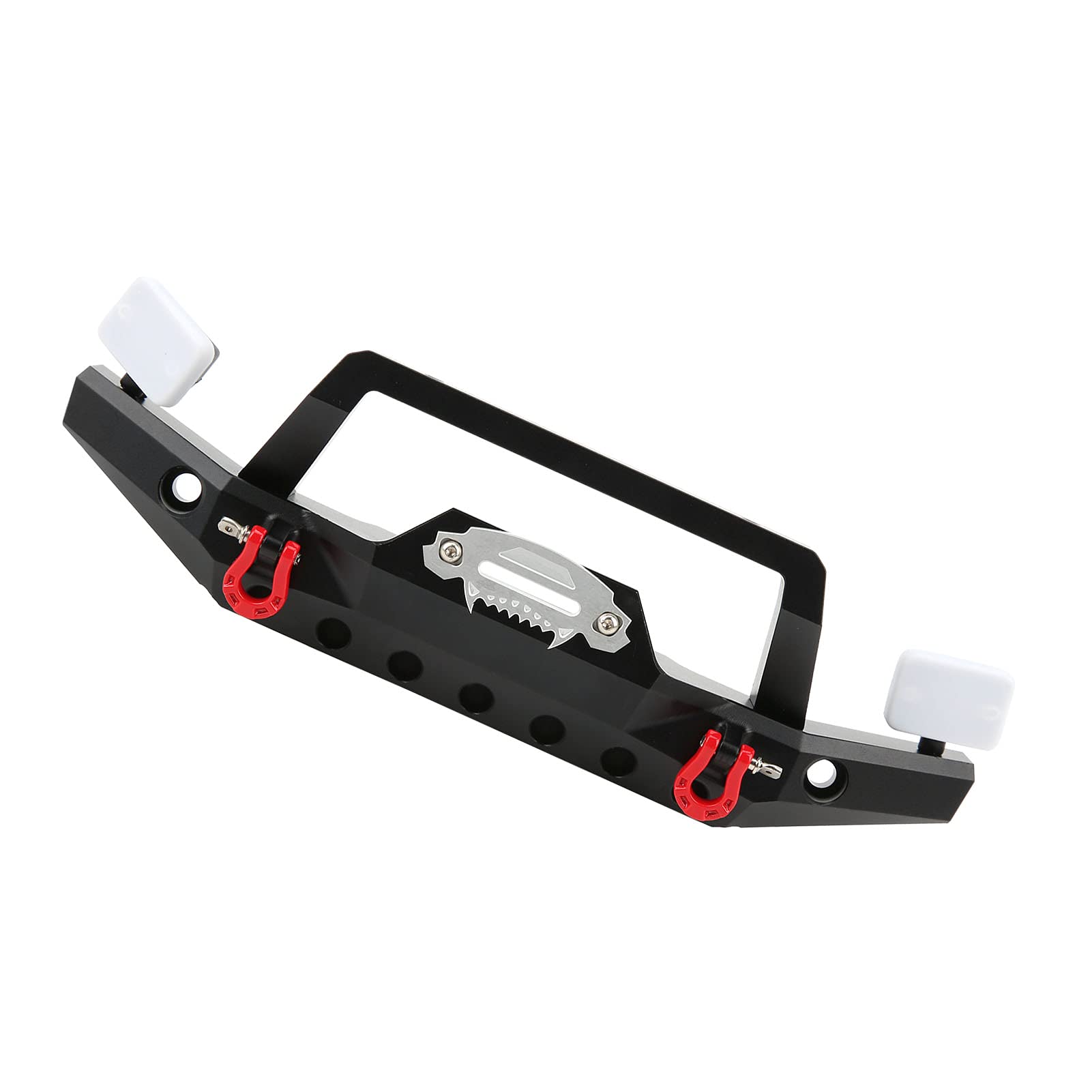 Portapacchi Anteriore RC in Metallo con Luce LED, Protezione Duratura per Auto RC, Accessori per la Guida Notturna