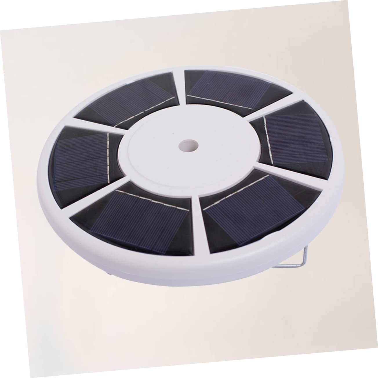 iplusmile 26-led Fahnenmast Downlight Solar Außenbeleuchtung mit Kunststoffgehäuse und Haken Verschleißfest und Einfache Installation für Outdoor Bereich Weißes Design
