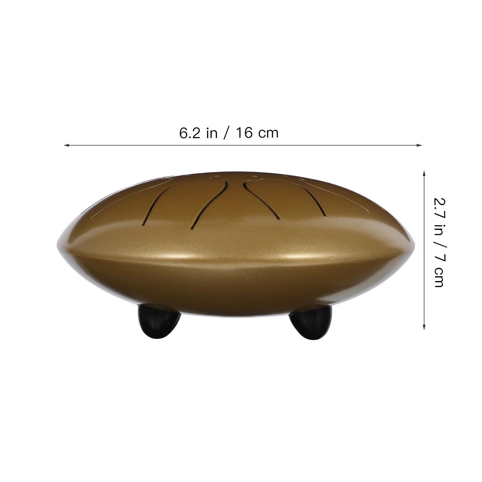 SUPVOX de Lengüeta Portátil de Instrumento de Percusión y Pulido Etéreos para Educación Musical y Relajación Color Dorado