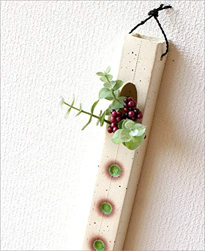 Amazon.co.jp: 一輪挿し 陶器 おしゃれ 壁掛け花瓶 花器 信楽焼