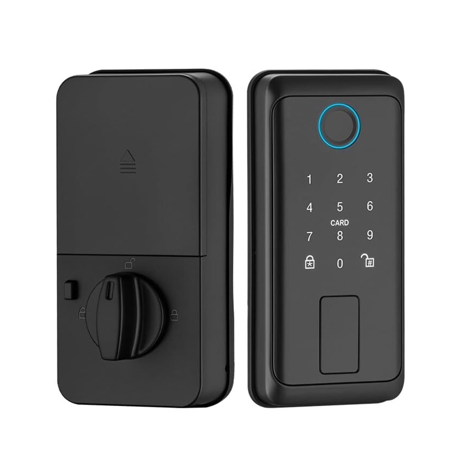 Door Locks Fingerprint Deadbolt Smart Door Locks 5-in-1 Keyless Entry Door Lock Touchscreen Keypad, for House Gate smart(Without WiFi)