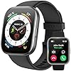 Smart Watch(Answer/Make Call), 1.83'' HD Smart Watches for Men Women, IP68 Waterproof Fitness Tracker with 24/7 Heart Rate/SpO2/ Sleep Monitor, Step Counter Pedometer for Android iOS (Black)
