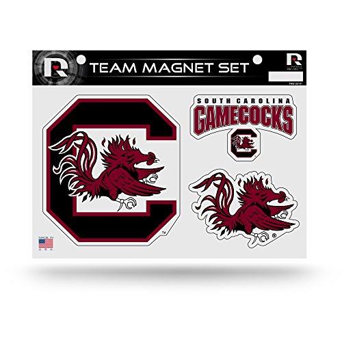 Rico Industries NCAA South Carolina Fighting Gamecocks Die Cut Team Magnet Set Sheet , 8.5 x 11-inches