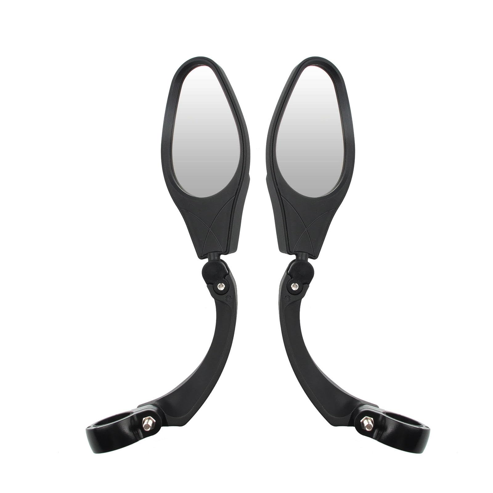 Specchietto per Bicicletta da Manubrio Lente In Acciaio Inossidabile con Specchio Resistente Alle Esplosioni, Regolabile a 360° Specchietto Retrovisore per Bicicletta Accessori,1Pair