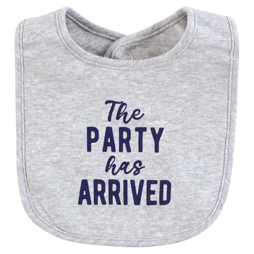 Image of Hudson Baby Infant Boy Cotton Bibs, Pizza Slice Of Heaven, One Size