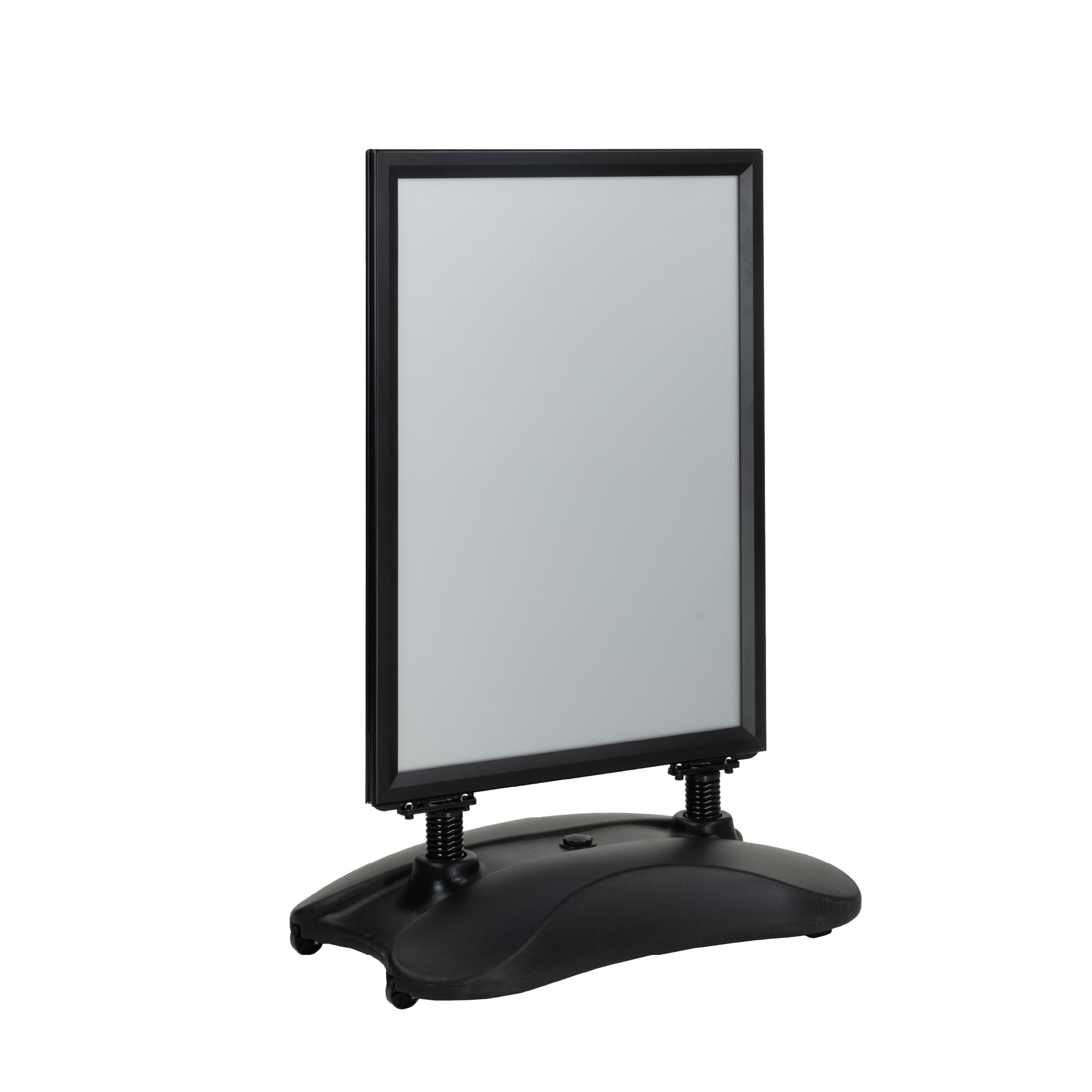 Soporte para Carteles Doble Cara | Expositor de Póster con Marco de Aluminio | Caballete con Base Rellenable y Ruedas | Soporte Publicitario Interiores y Exteriores (Negro, B1(70x100cm))