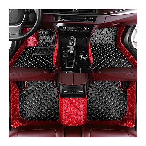 Tapis de style coussinets de pied automatiques rouge pour finition berline et SUV