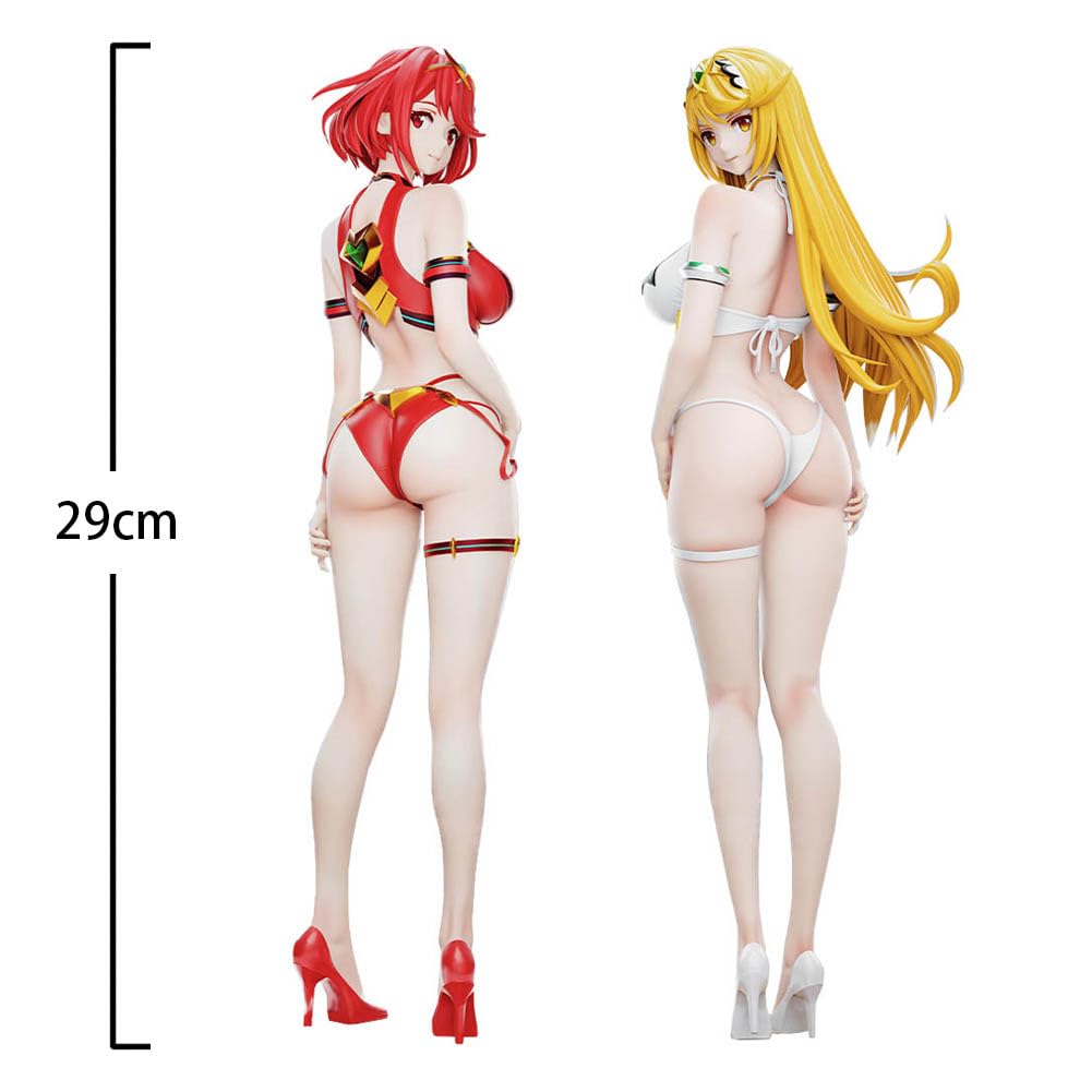 Pyra Homura - Figura de acción del anime Mythra Hikari, estilo traje de