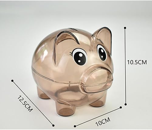 Miniatura 5 de BESPORTBLE Bonita alcancía transparente, alcancía para niños y niñas, alcancía para niños y niñas, alcancía para bebés, caja de ahorros para bebés,