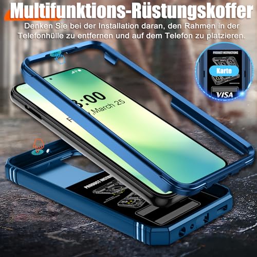 Coque Samsung Galaxy A56 5G anti-chute protège objectif bleu