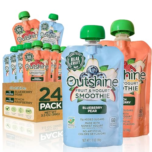 Outshine Fruit Smoothie Pouches Variety Pack - Ready-to-Drink Smoothies -Perfect for Kids and Adult...