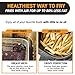 Gourmia Air Fryer Oven Digital Display 7 Quart Large AirFryer Cooker 12 Touch Cooking Presets, XL Air Fryer Basket 1700w Power Multifunction GAF716 Black and Stainless Steel Accents FRY FORCE 360°