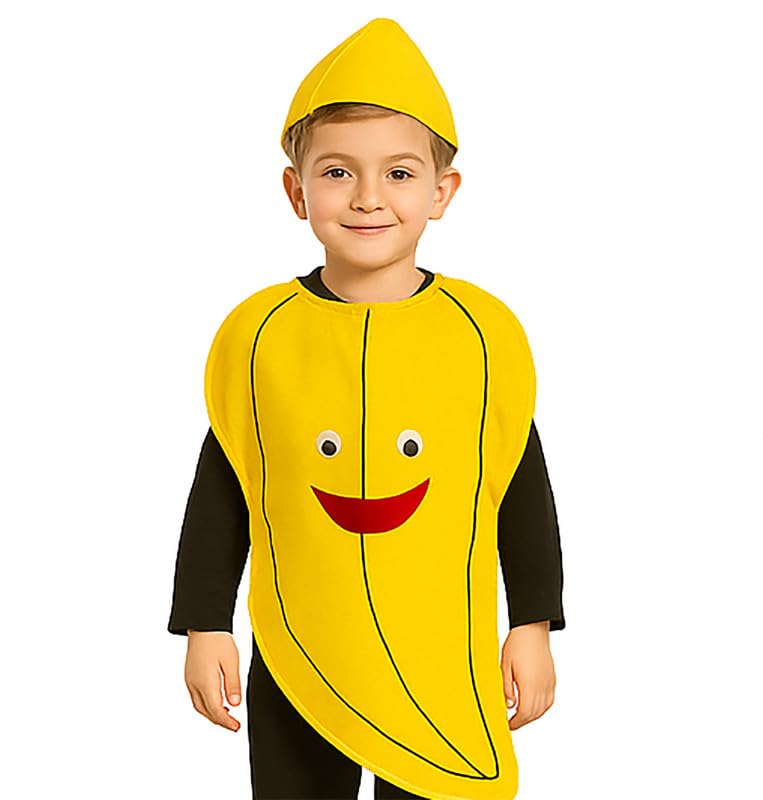 Image of FancyDressWale Fruit & Vegetable Fancy Dress Costume for Kids | Free Size 2-10 Years | School Fancy Dress, Stage Shows, Theme Parties