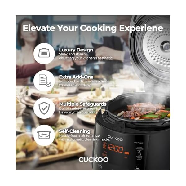   CUCKOO-High-6-Cup-Electric-Heating-Pressure-Rice-Cooker-Warmer--12-Built-in-Programs-Including-Glutinous-White-Mixed-Brown-GABA-Black