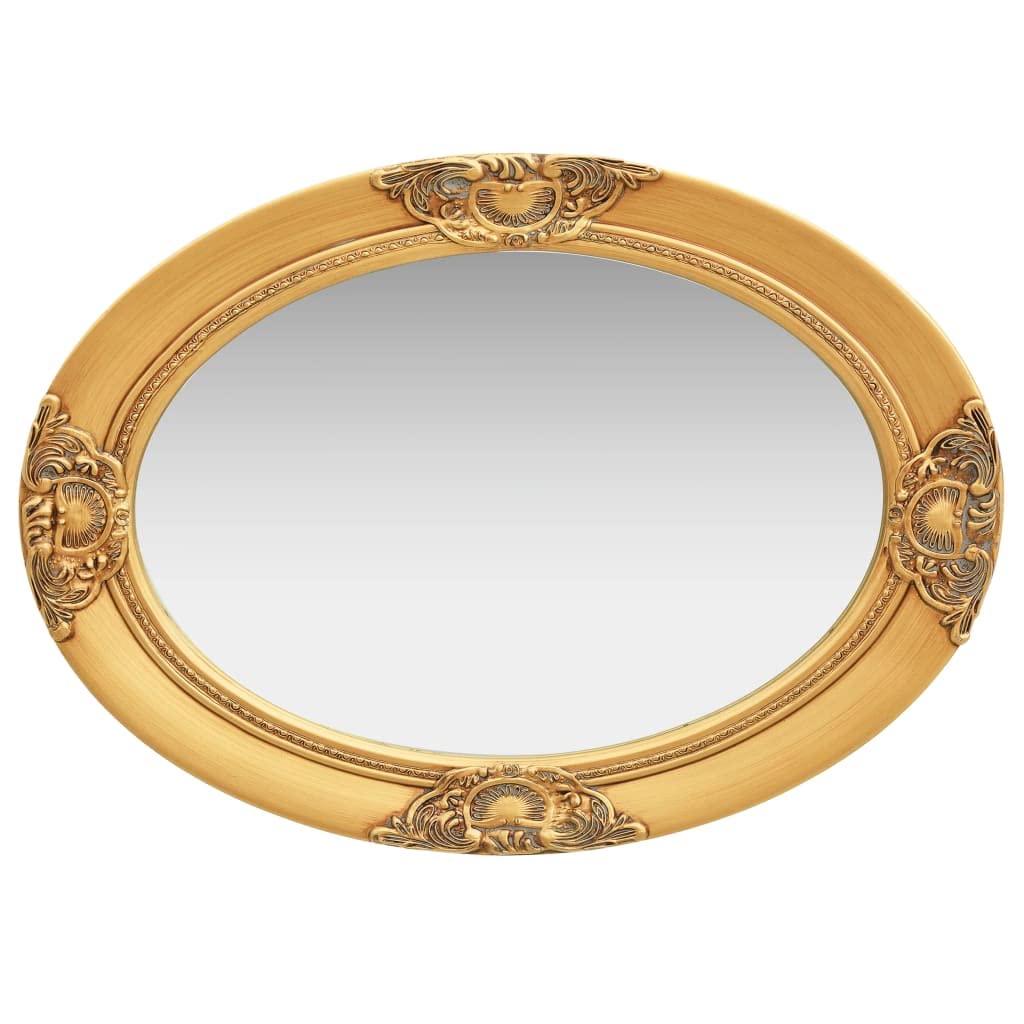 VXL Espejo De Pared Estilo Barroco Dorado 50X70 Cm