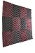 New Level 12 Pack- Burgundy/Charcoal Acoustic Panels Studio Foam Egg Crate 1" X 12" X 12"