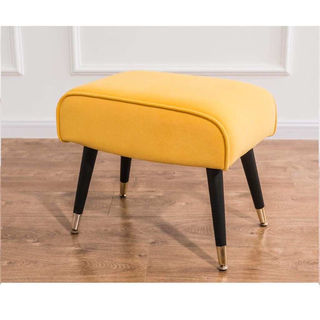 Fauteuil nordique jaune pour coin coiffeuse et salon élégant gzz avec assise confortable