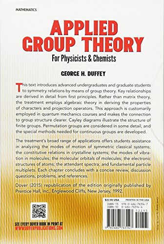 Applied Group Theory: For Physicists and Chemists (Dover Books on Physics) - Image 8