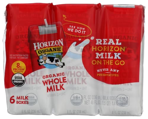 HORIZON ORGANIC Organic Whole Milk 6pk, 48 FZ