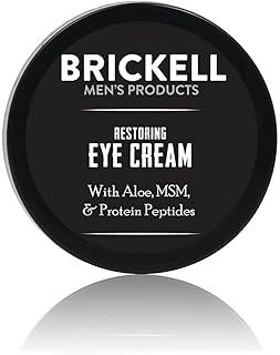 Crema para contorno de ojos para hombres: crema natural y orgánica para reducir los signos de la edad, hinchazón, arrugas, ojeras y bolsas (5 oz)