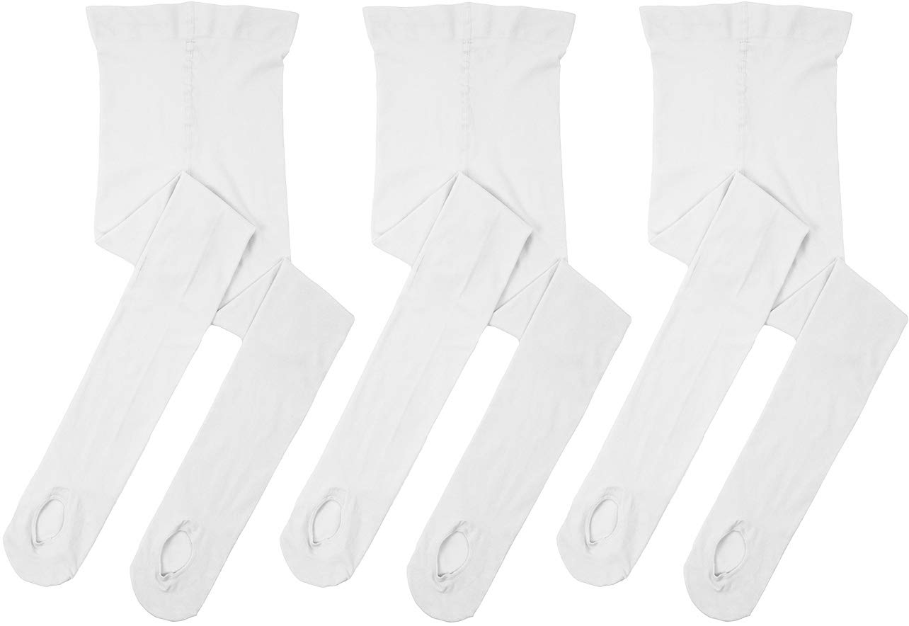 MdnMd Girls' Women's Ballet Tights Ultra Soft Convertible Dance Leggings Transition Tights for Toddler Kids Adult