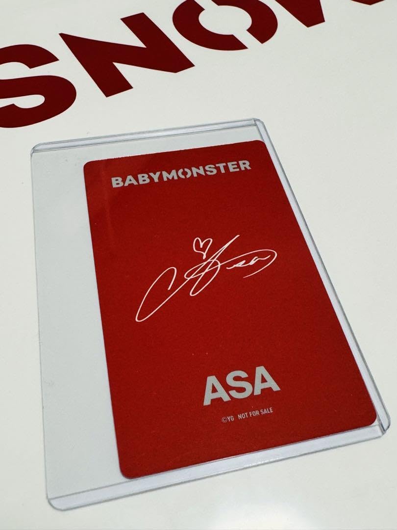 BABYMONSTER アサ トレカ 一周年 popup 特典 A ② BABYMONSTER アサ トレカ 一周年 popup 特典 D - メルカリ