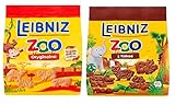 BAHLSEN LEIBNIZ BUTTER BISCUIT ZOO COOKIES ORIGINAL & COCOA 2 pack x 3.5 oz (100g)