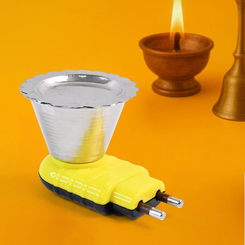 Image of RUPIKA | Electric Kapoor Dani | Stainless Steel Aroma Oil Burner, Camphor Diffuser & Dhoop Dani Machine for Home, Temple & Office Use