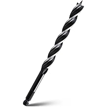 1/2" x 10" Auger Drill Bit for Wood,Hex Shank Tri Flute Drill Bit