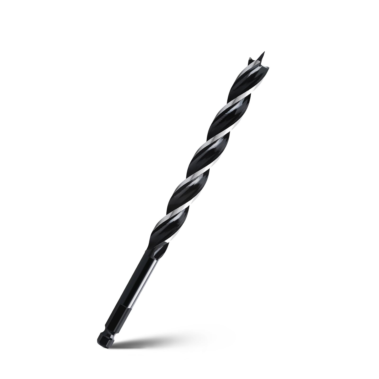 1/2" x 10" Auger Drill Bit for Wood, Hex Shank Tri Flute Ship Auger Long Drill Bit for Soft and Hard Wood,Tree Stump,Plastic,Drywall and Composite